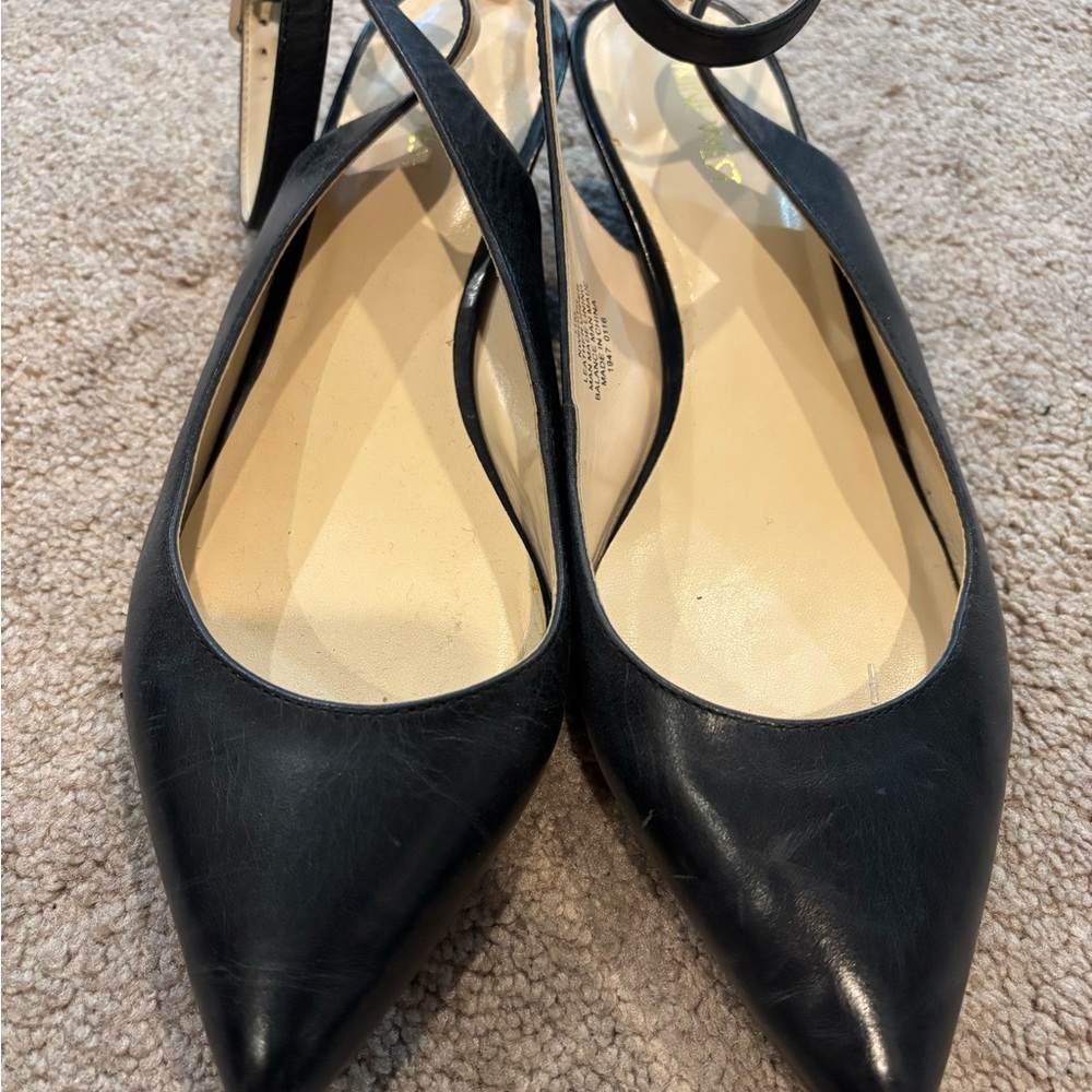 Nine West Black Low Heeled Shoes with Sophisticated Design 11M
